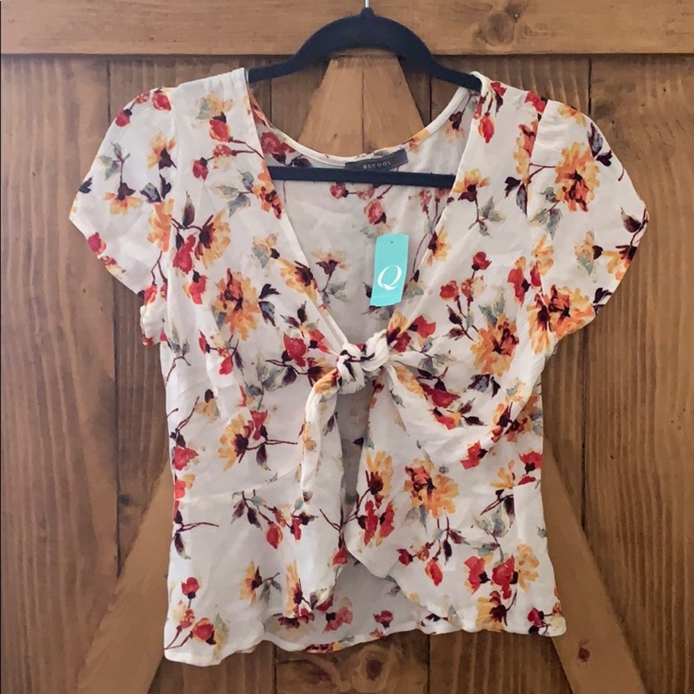 Cropped Flower Top